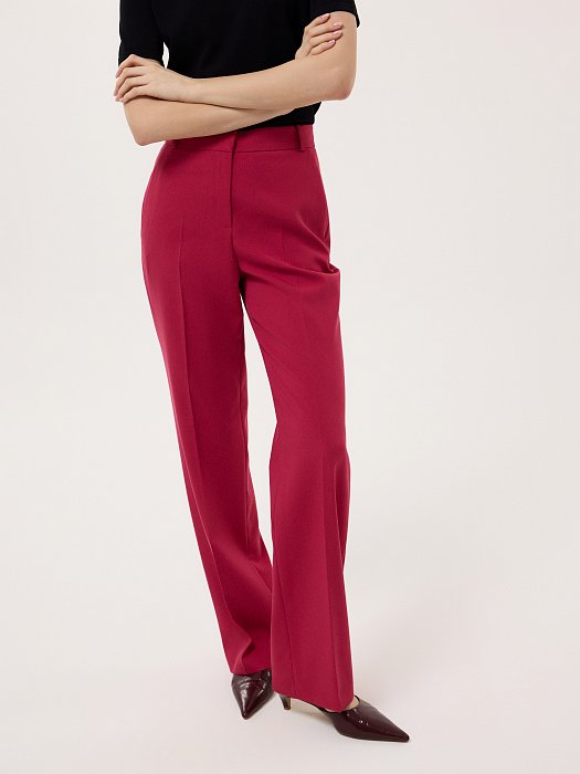 Классические брюки с высокой посадкой: фото №2