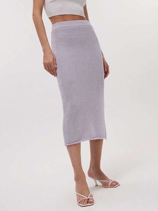 Вязаная юбка с пайетками: фото №3