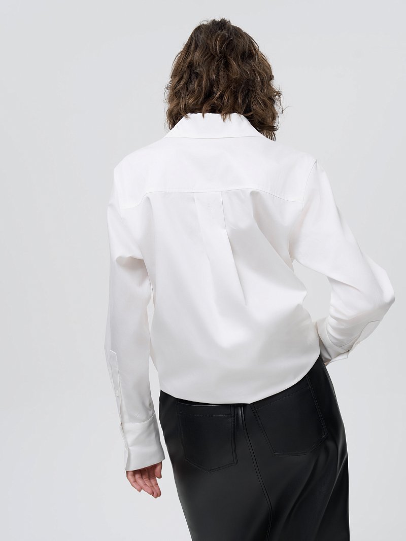 Удлиненная рубашка из хлопка