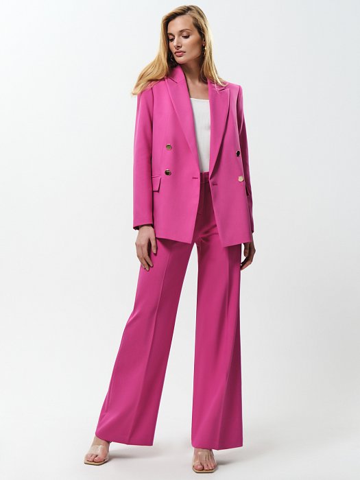 Прямые брюки из костюмной ткани: фото №5