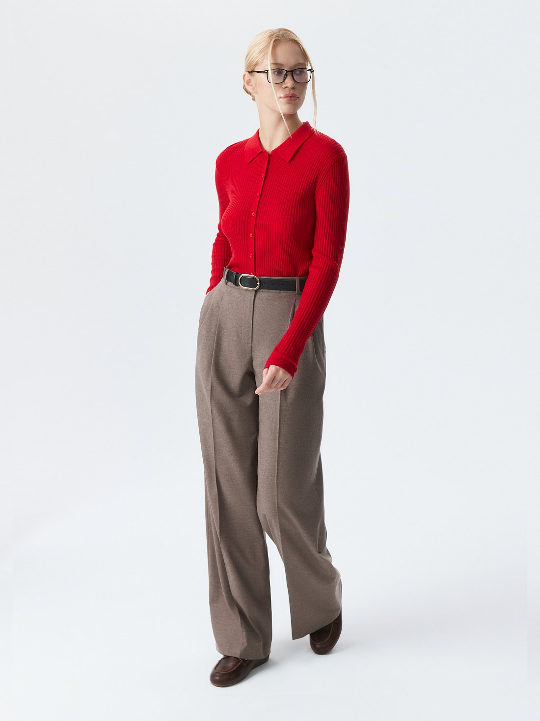 Широкие брюки из фланели: фото №1