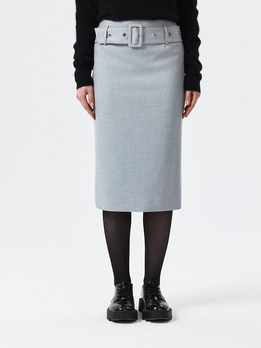 Юбка-карандаш с ремнем : фото №2