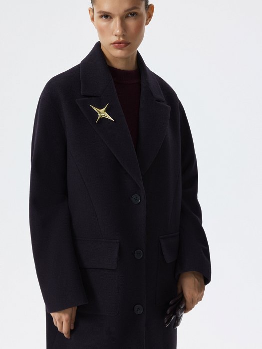 Свободное пальто «в елочку»: фото №2