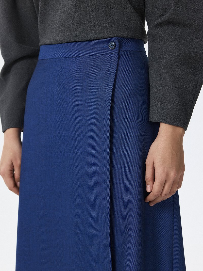 Асимметричная юбка на запах