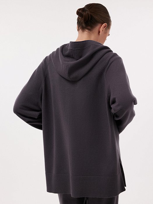 Вязаное худи: фото №4