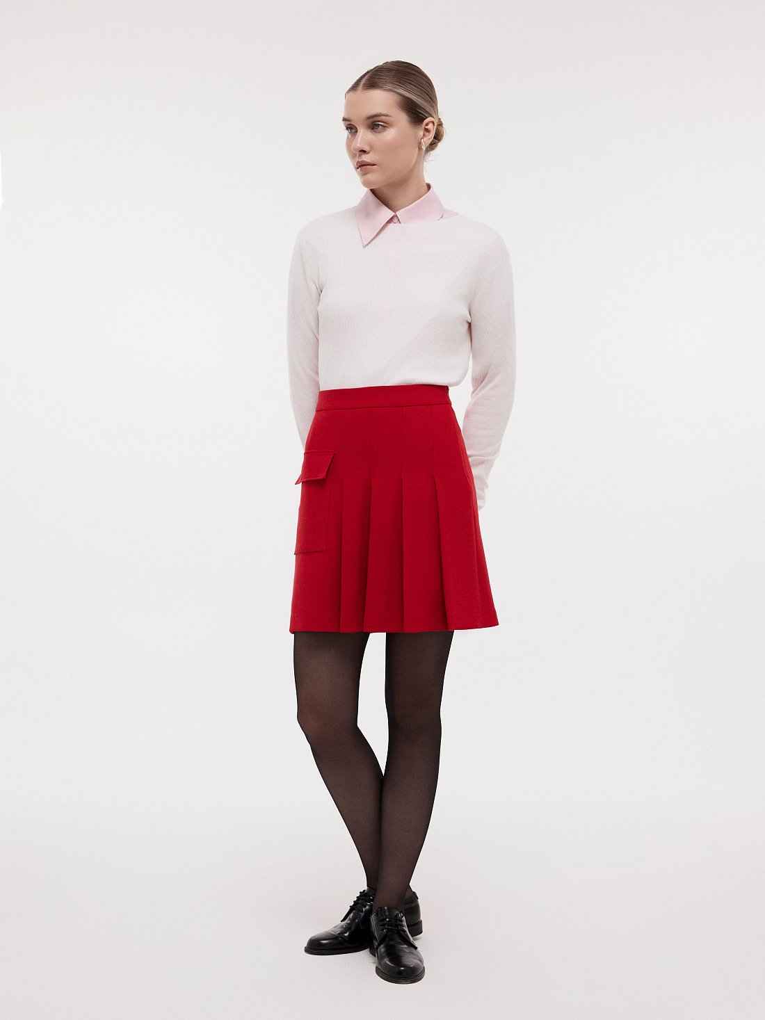 Расклешенная юбка со складками: фото №1