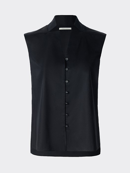 Хлопковая блуза без рукавов: фото №7