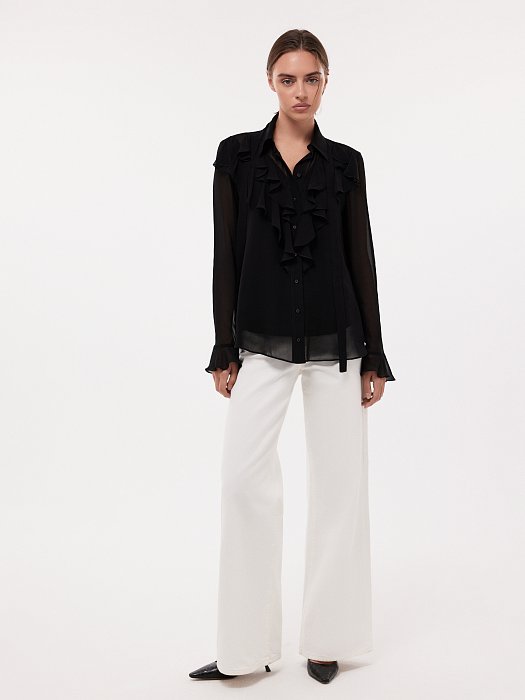 Блуза со съемным бантом: фото №5