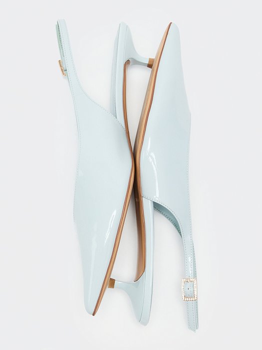 Лаковые туфли с открытой пяткой: фото №4