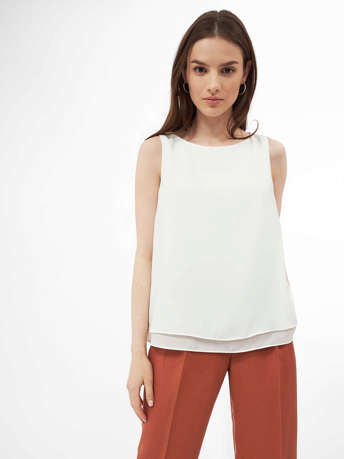 Двухслойный свободный топ: фото №1