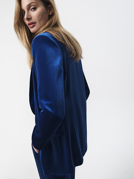 Жакет из бархатной ткани: фото №9