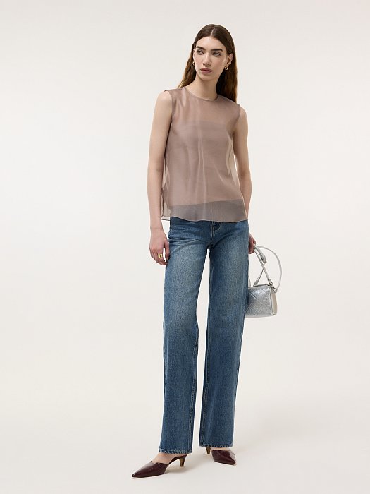 Топ со съемной органзой: фото №4