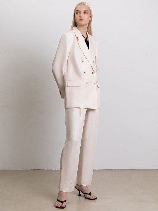 Прямой двубортный жакет : фото №5