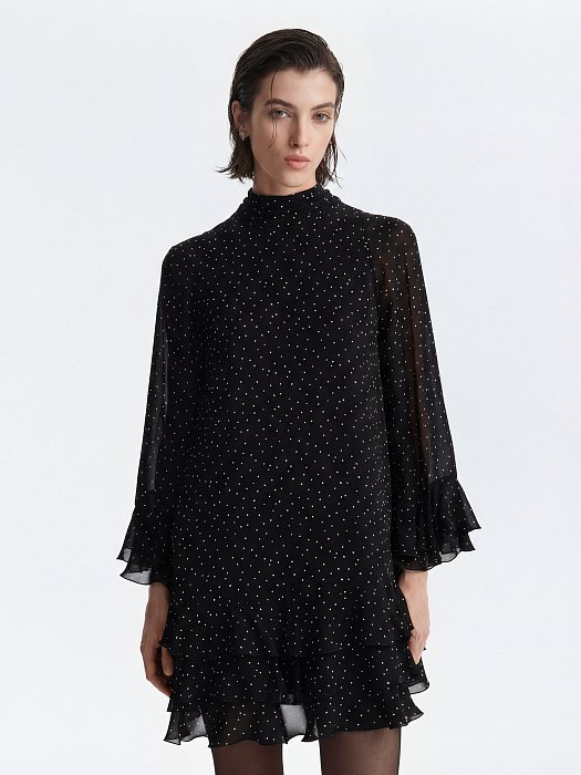 Шифоновое платье с воланами: фото №3