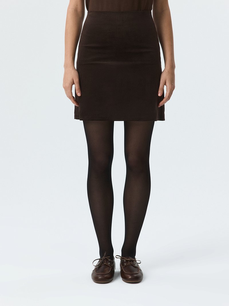 Вельветовая мини-юбка