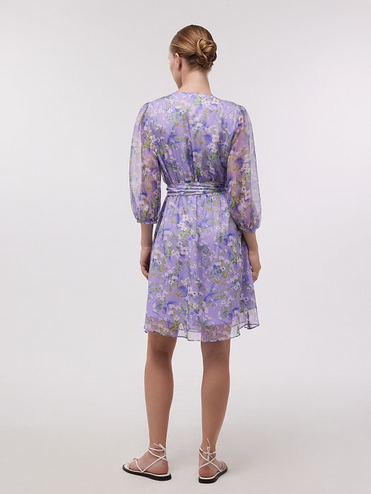 Шифоновое платье на запахе: фото №3