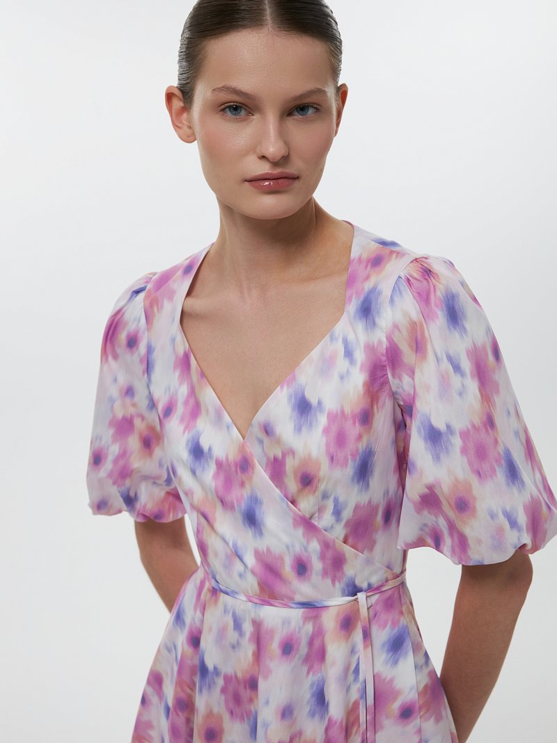 Платье на запах из хлопка