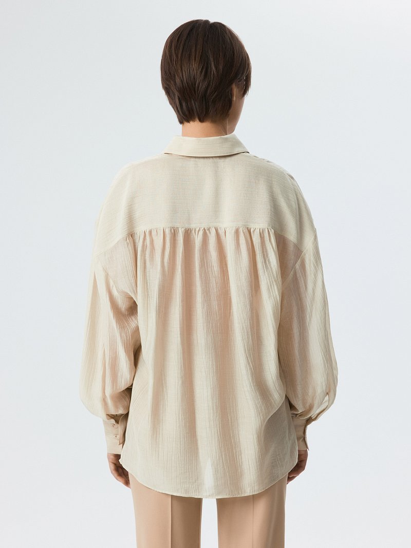 Блуза из жатого тенселя