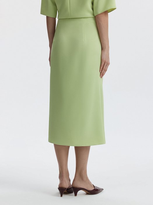 Юбка-миди из сатина: фото №6