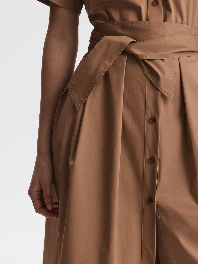 Платье-рубашка из хлопка