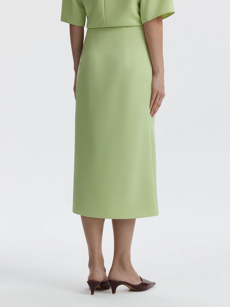 Юбка-миди из сатина