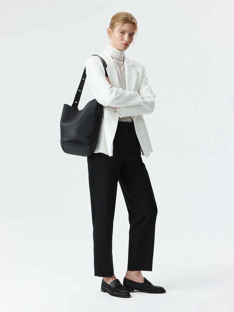 Укороченные брюки с шерстью