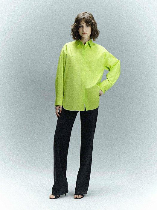 Удлиненная рубашка из хлопка: фото №5