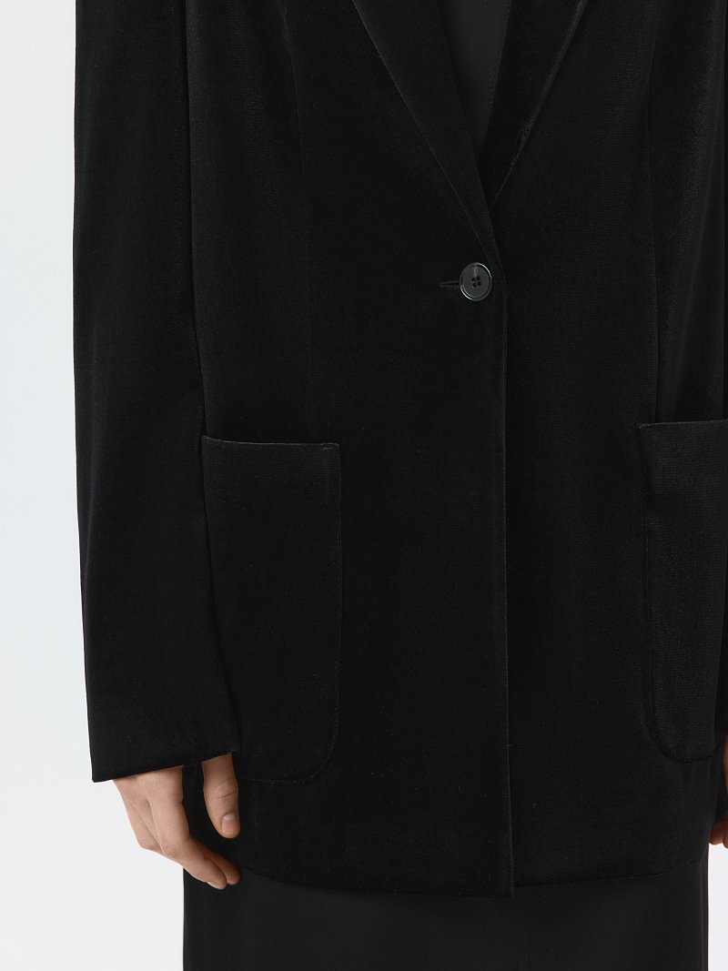 Жакет из бархата