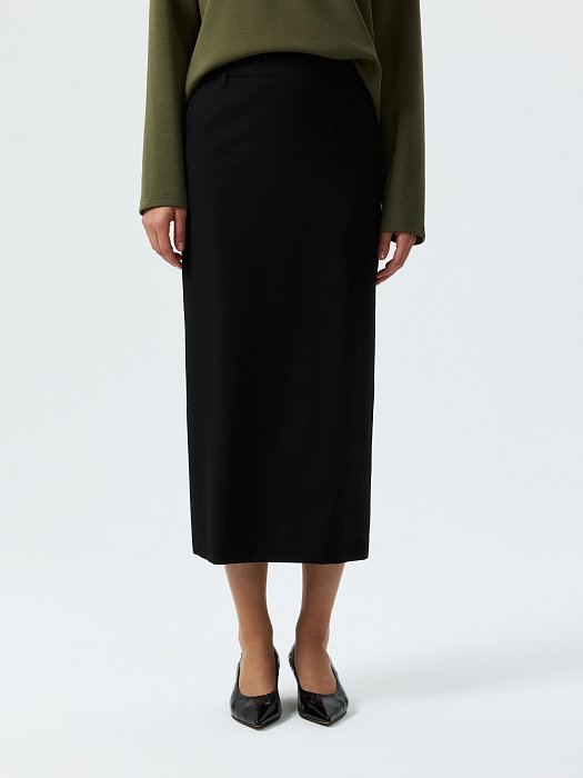 Прямая юбка-макси: фото №2