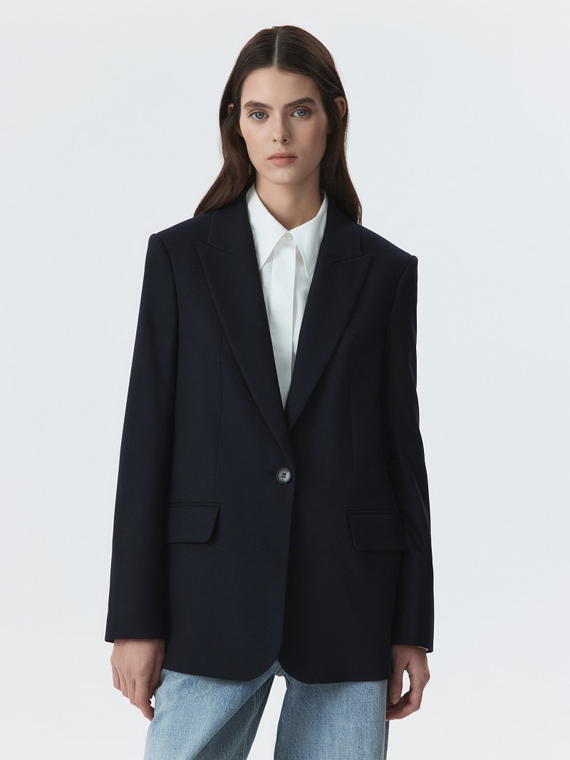 Прямой однобортный жакет