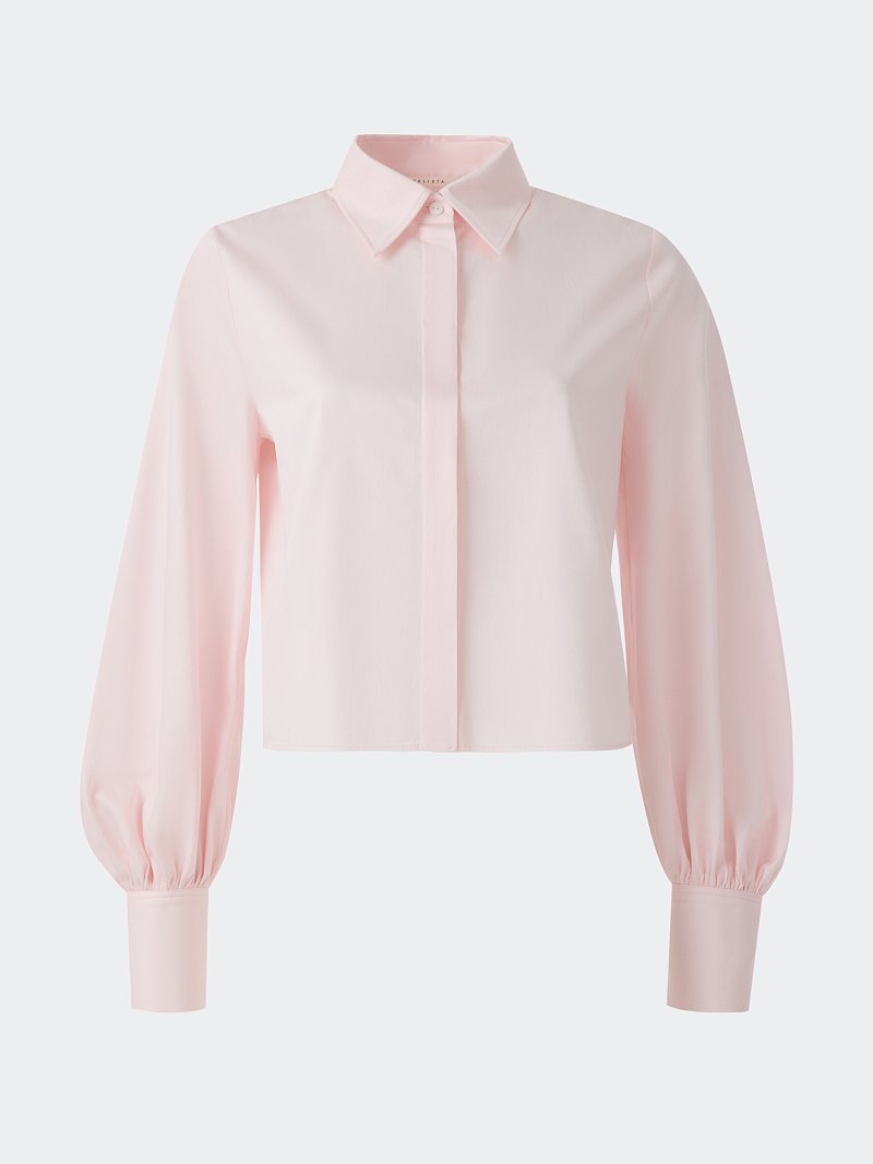 Укороченная рубашка из хлопка