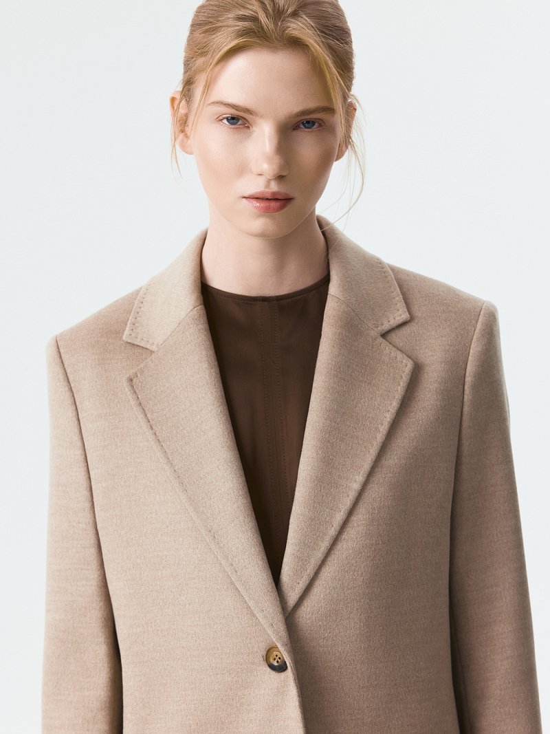 Однобортный жакет из фланели (Р158)