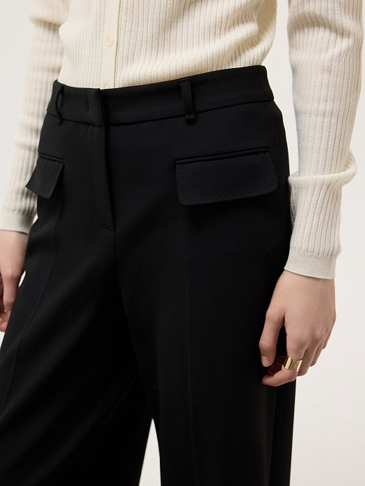 Прямые брюки с клапанами: фото №3