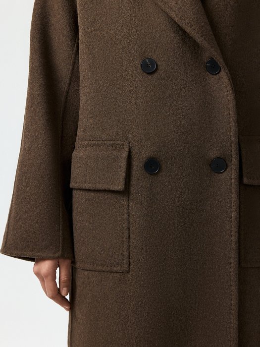 Свободное пальто с шерстью: фото №4