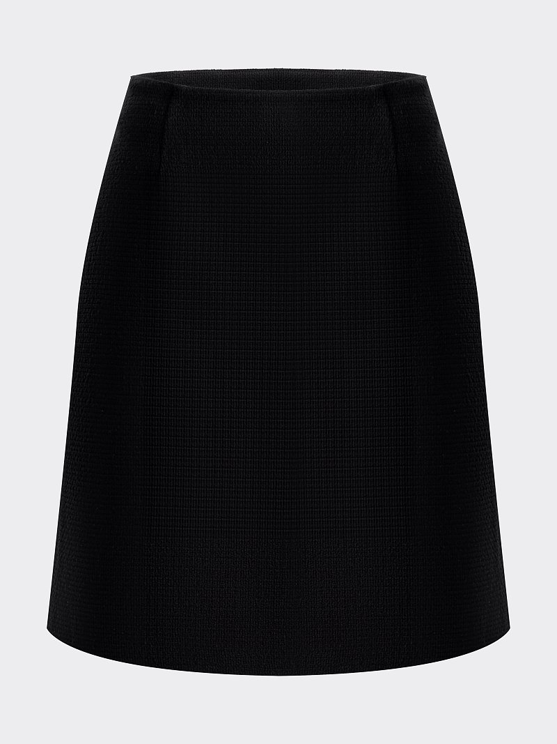 Юбка-трапеция из твида