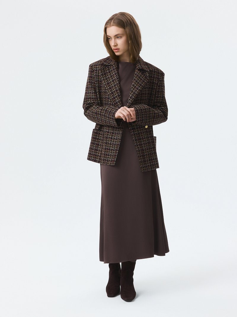 Атласный топ на молнии