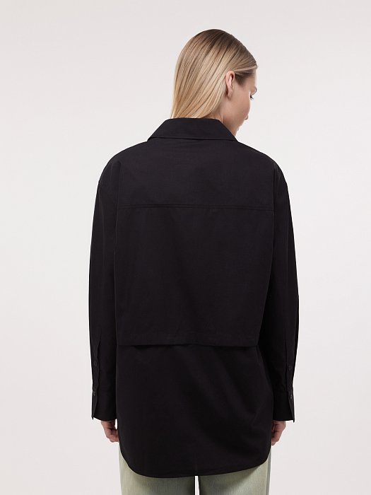 Рубашка-трансформер из хлопка: фото №5