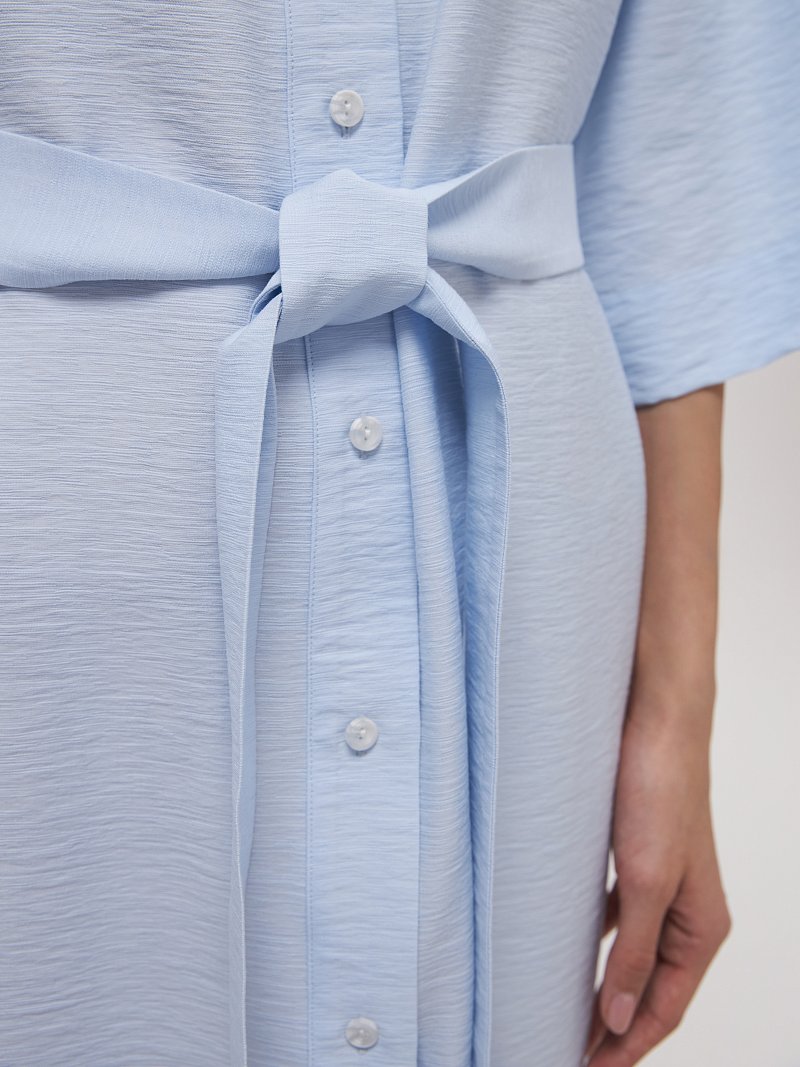 Платье-рубашка из вискозы