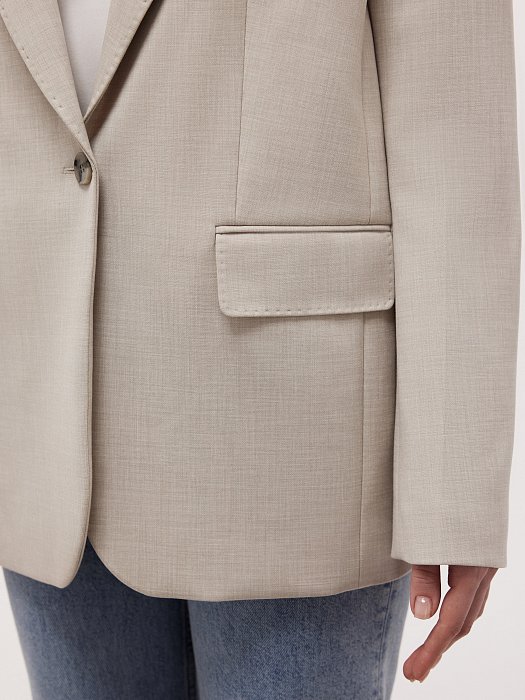 Однобортный жакет оверсайз: фото №4