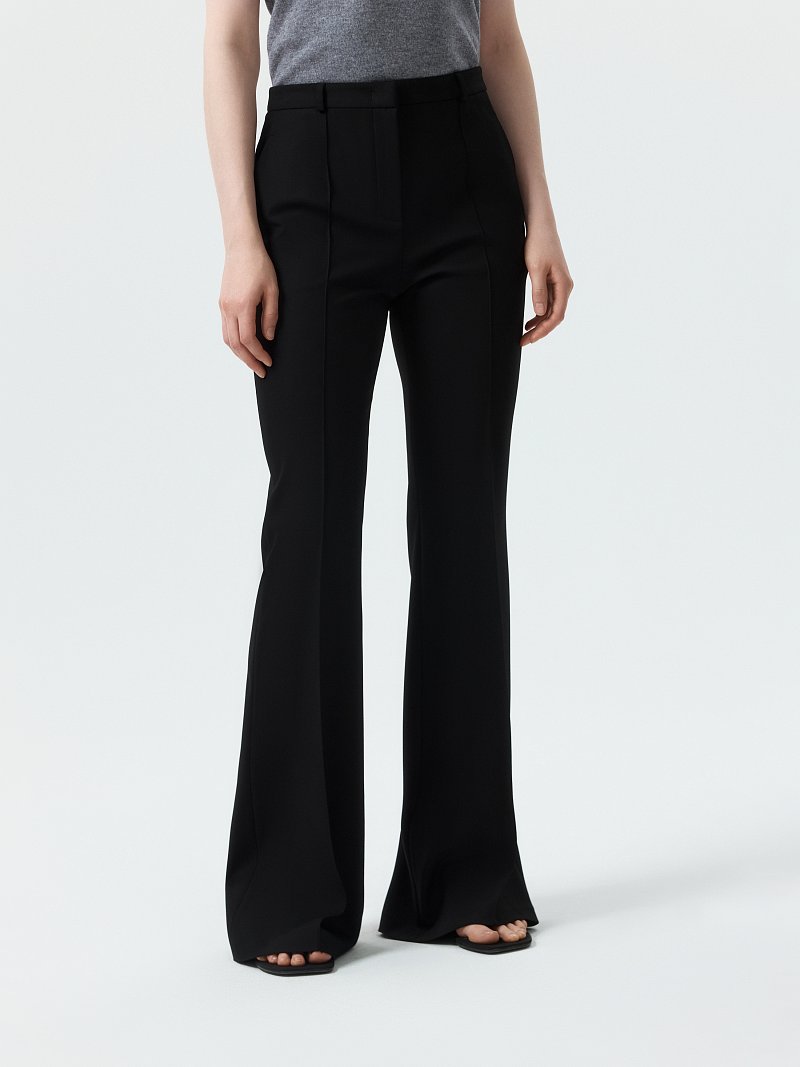 Расклешенные брюки из вискозы