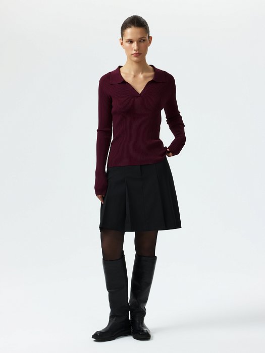 Лонгслив с V-вырезом: фото №5