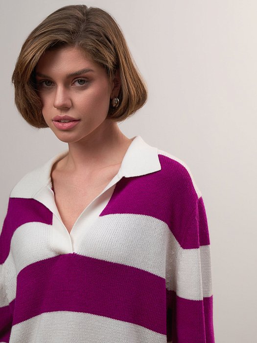 Джемпер с отложным воротником: фото №5