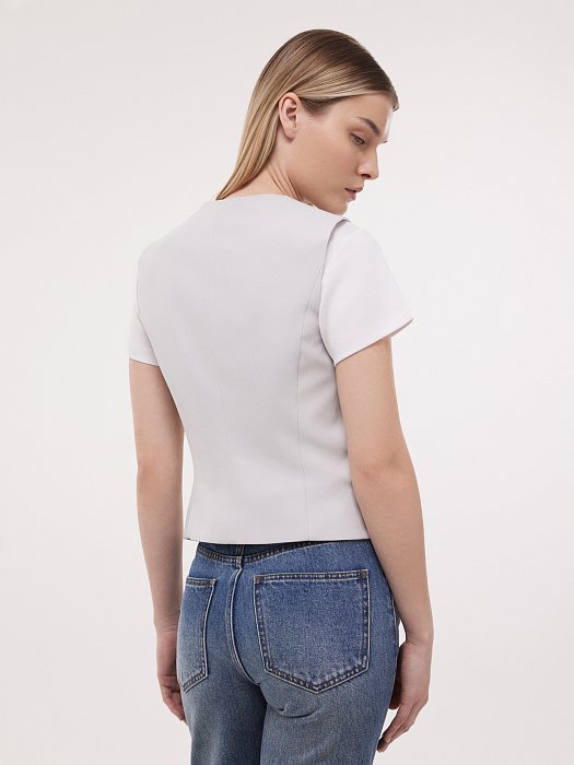 Жилет из костюмной ткани : фото №3