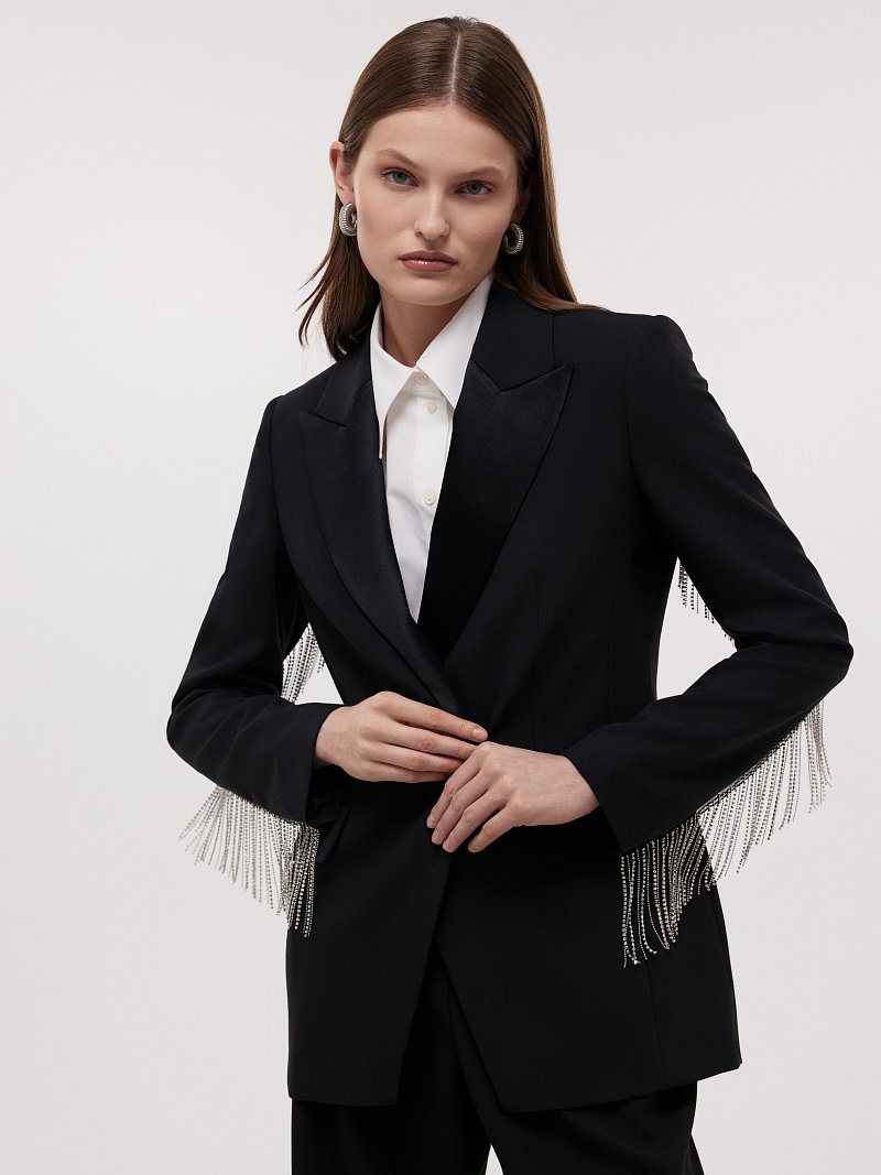 Жакет со стразами