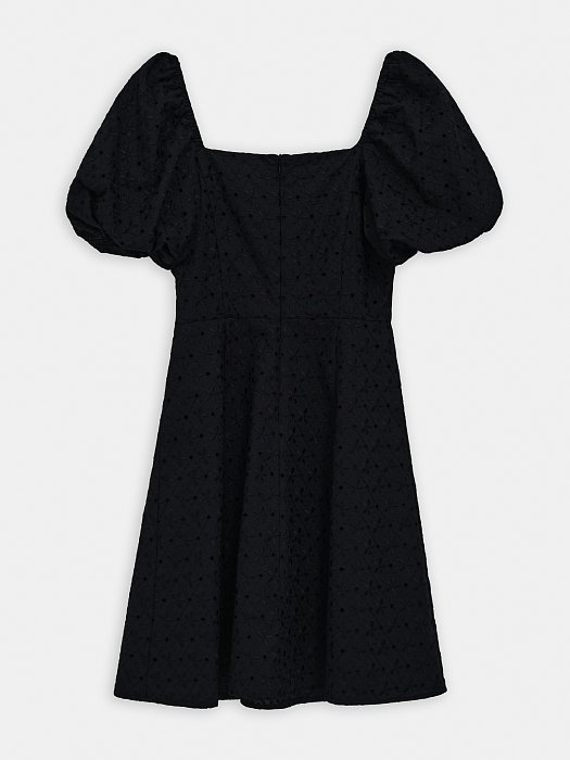 Платье-мини из хлопка с вышивкой: фото №5