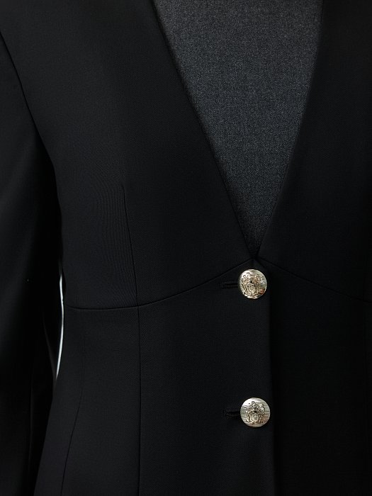 Приталенный жакет с V-вырезом (Р158): фото №2