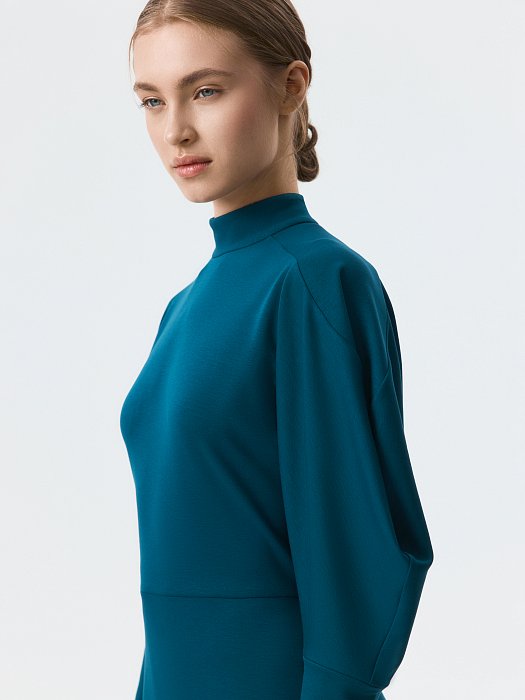 Платье с объемными рукавами 3/4 (Р158): фото №3