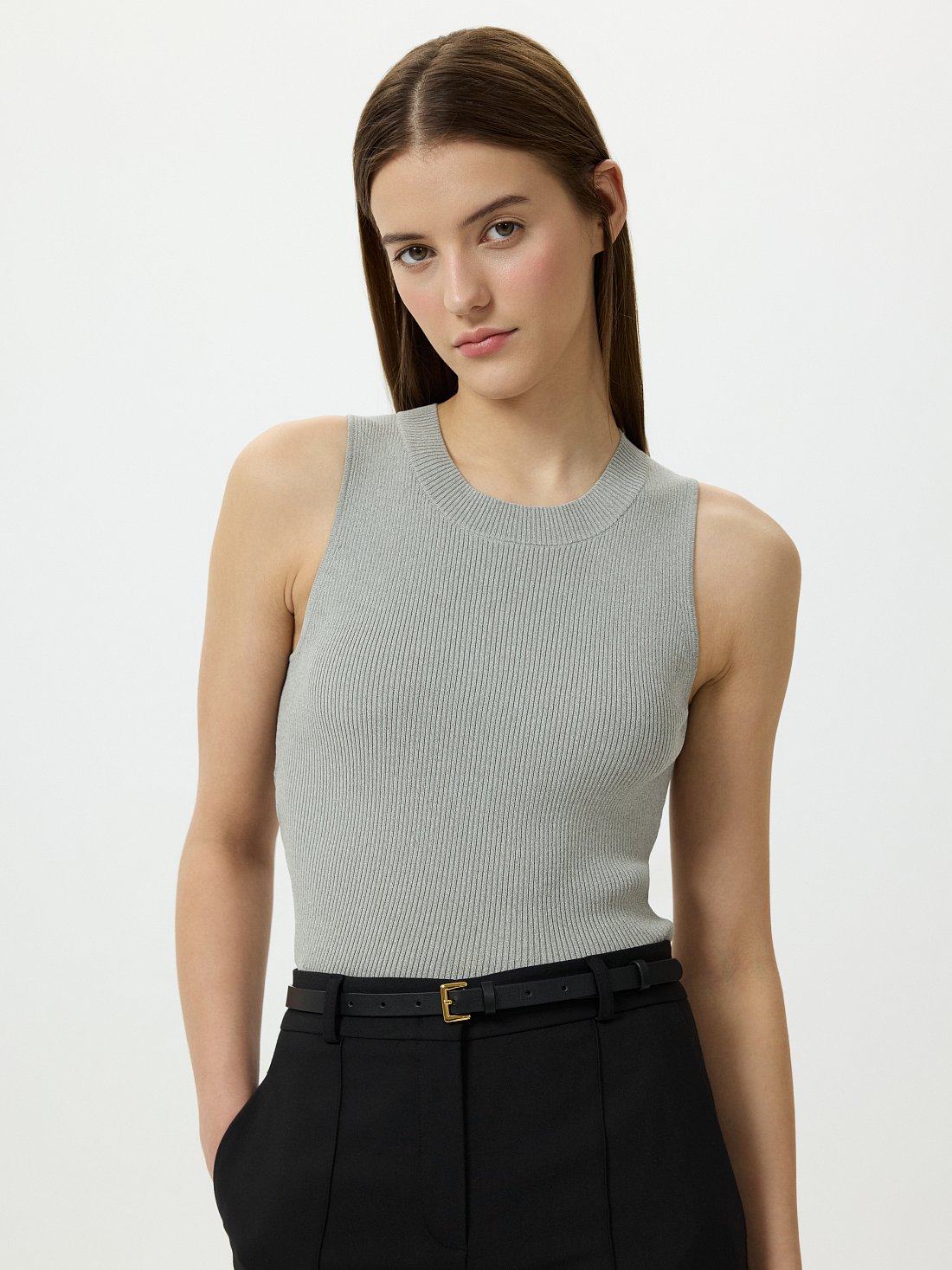 Укороченный топ из вискозы: фото №1