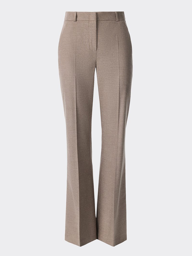 Расклешенные брюки из фланели