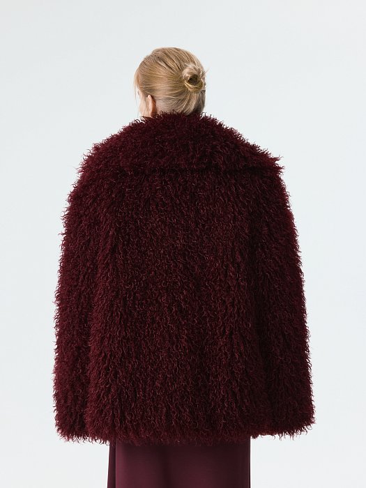 Утепленная шуба из искусственного меха: фото №7